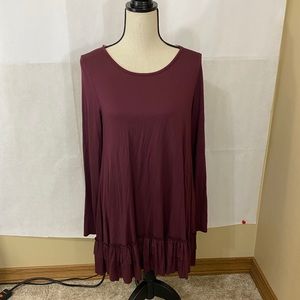 Easel Top Tunic Size Large Long Sleeve